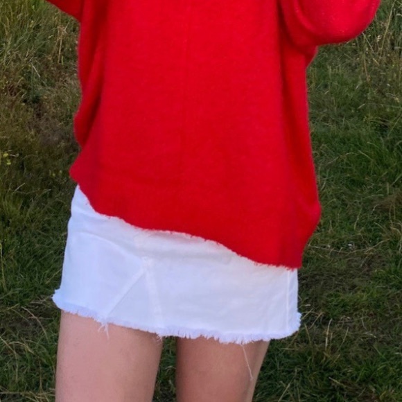 BDG Rider Denim Button Fly Mini Skirt (XS) (White) - Picture 4 of 4